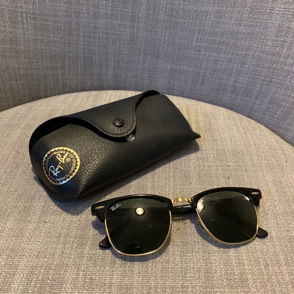 Ray Ban Accessories Ray Ban Clubmaster Black Gold Sunglasses Women Poshmark Ray Ban Accessories Ray Ban Clubmaster Black Gold Sunglasses Women Poshmark